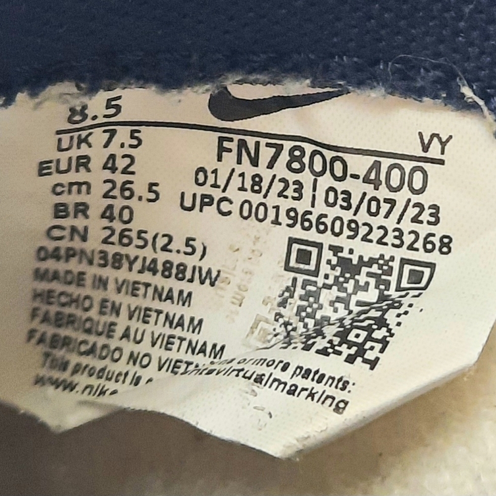 Nike Dunk Low Obsidian University Blue Mens Shoes Size 8.5 Sneakers FN7800-400 - Picture 8 of 10